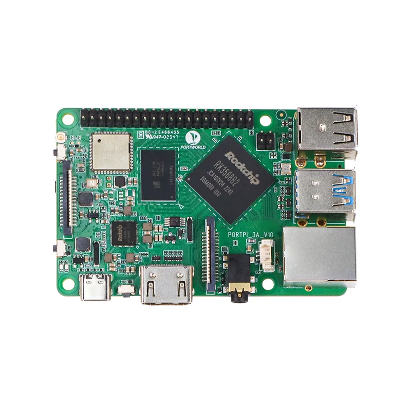PortPi 3A RK3568 SOM Board مزدوج جديد أندرويد لينكس أوبونتو ديبيان Buildroot Yocto Centos PI اللوحات الأم للتطوير الثانوي