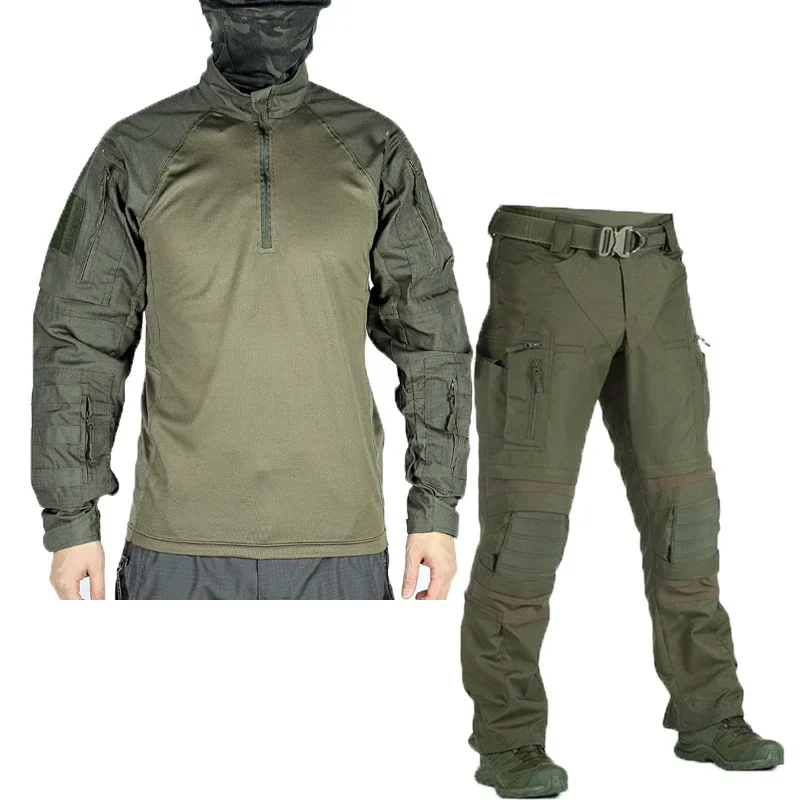 

Training Tactical Frog Suit Camouflage Men Outdoor Training Hunting Clothes Breathable Shirt Pants Ooutdoor Trip Fans Uniform