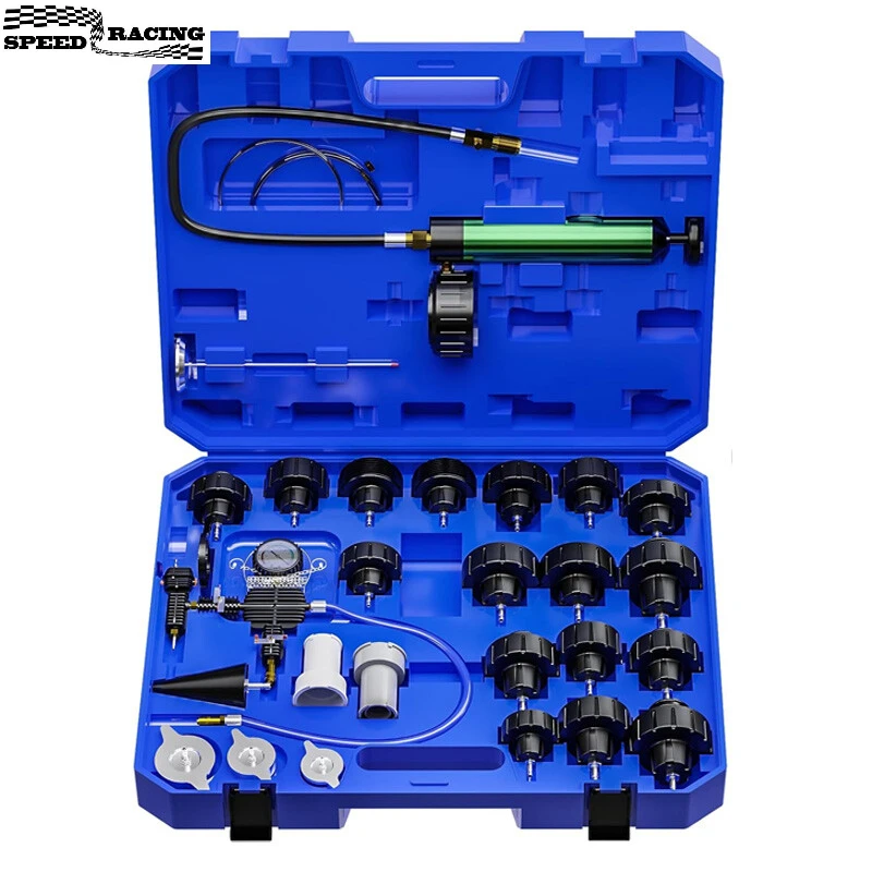 

28 PCS Radiator Pressure Tester Vacuum-Type Cooling System Refill Kit