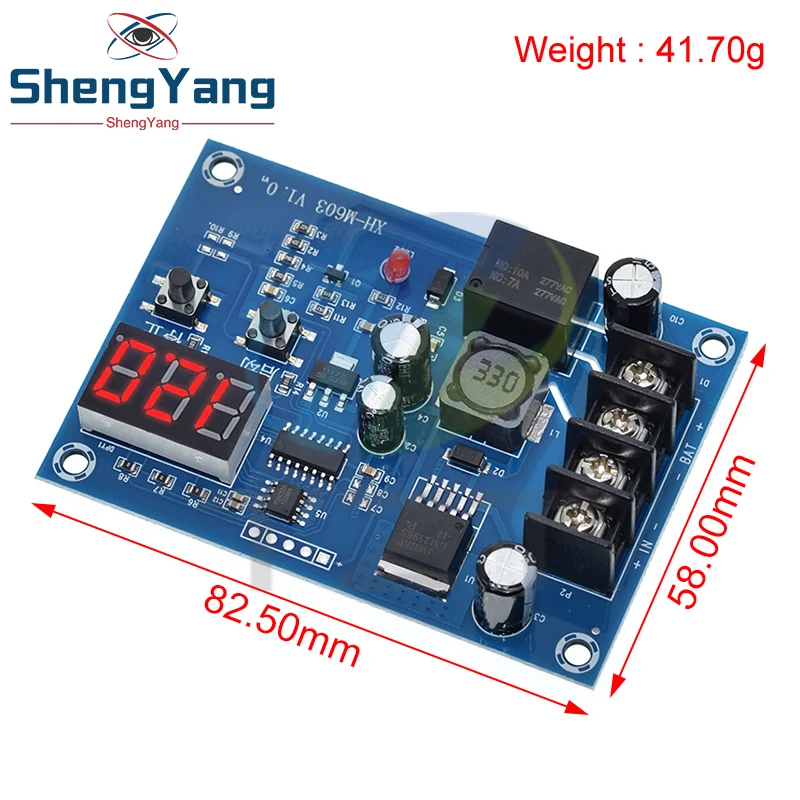 TZT XH-M603 Charging Control Module 12-24V Storage Lithium Battery Charger Control Switch Protection Board With LED Display NEW image 5