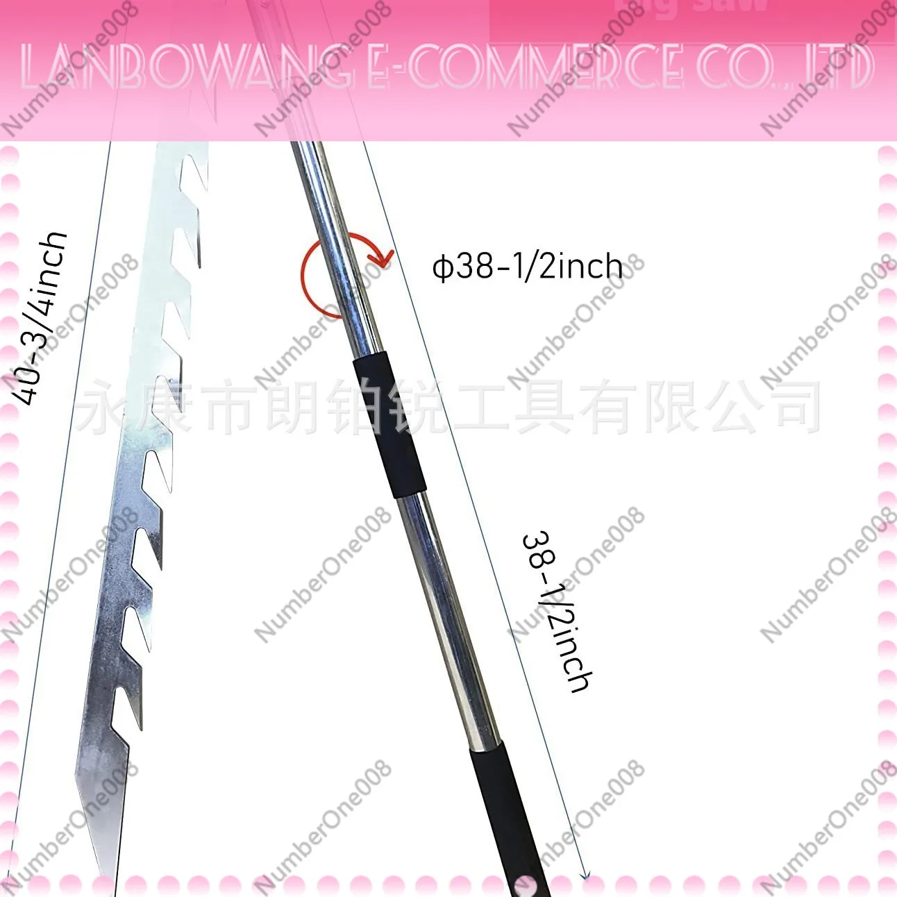 42 Inch Foldable Ice Saw High Wear Resistant Lightweight Winter Ice Fishing Tool Cross Border Factory Direct