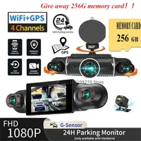 Car DVR Dash Cam WiFi GPS FHD 4 Lens*1080P Dashboard Camera 24Hr Parking Monitor Loop Video Recorder Night Vision Black Box