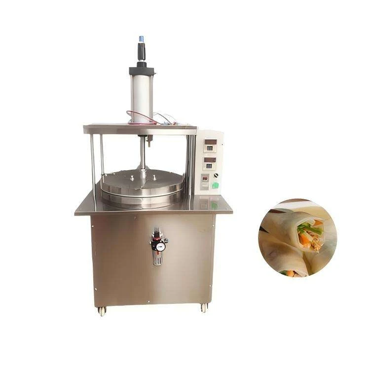 Hydraulic Tortilla Press Machine 220V Egg Roll & Spring Roll Wrappers Maker Lumpia Wrappers Making Machine