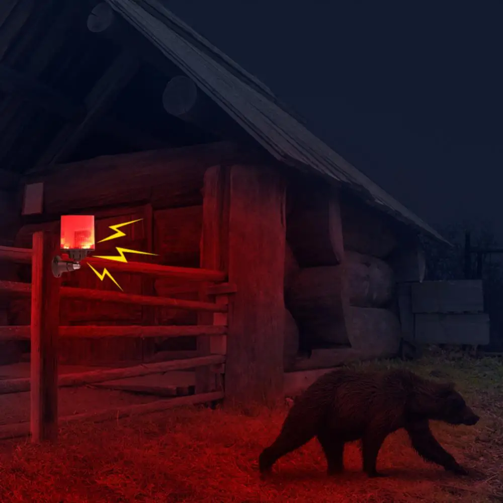 동물 구충제, 에너지 절약 방수 태양열 충전기, 환경 보호 경보, 빨간색 LED, 1200mah, 1 개, 2 개