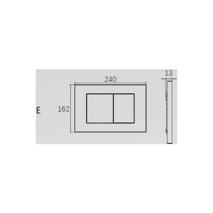 Rose Gold Push Button Toilet Flush Plate Stainless Steel Cistern Accessories Geberit Sigma Compatible Brushed Finish