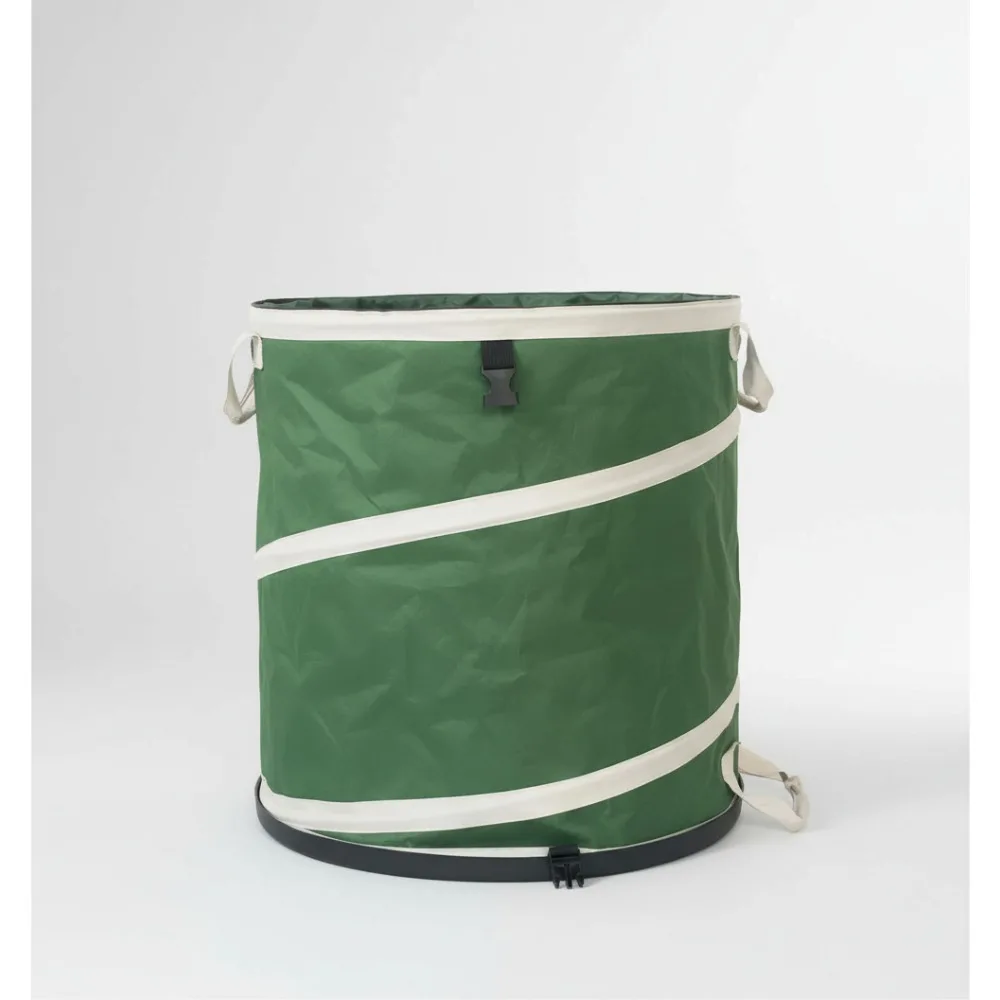 

46-Gallon Collapsible Trash Can with Hard Bottom - Multi-Use Yard Waste Bag for Gardening, Camping & Home