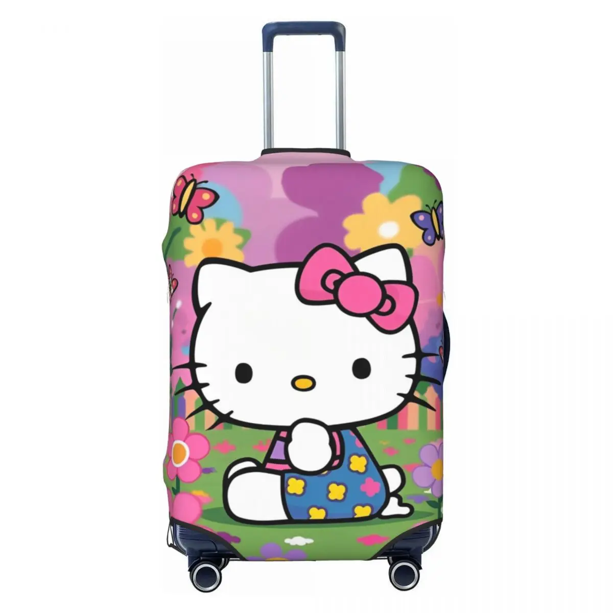 Hello Kitty Cartoon Luggage Cover Fits 18-32 Inch Suitcases Elastic Suitcase Cover Protector Travel Accessories