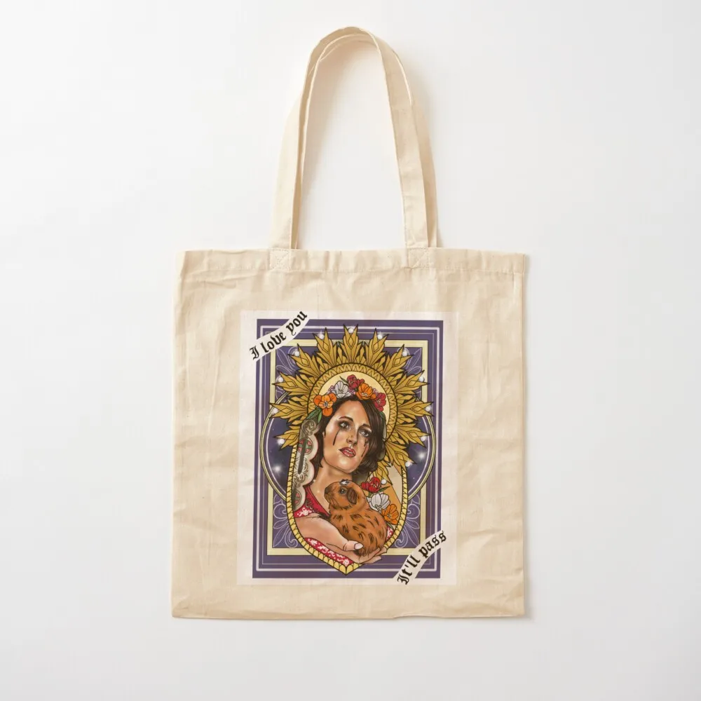 Fleabag with background Tote Bag Customizable tote bag supermarket folding bag foldable reusable