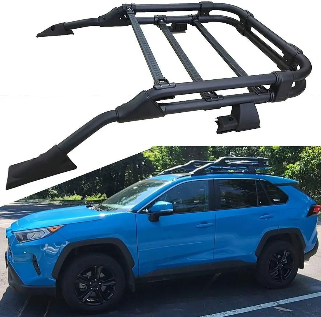 

Roof Rack Basket Rooftop Cargo Carrier Fits for RAV4 2019 2020 2021 2022