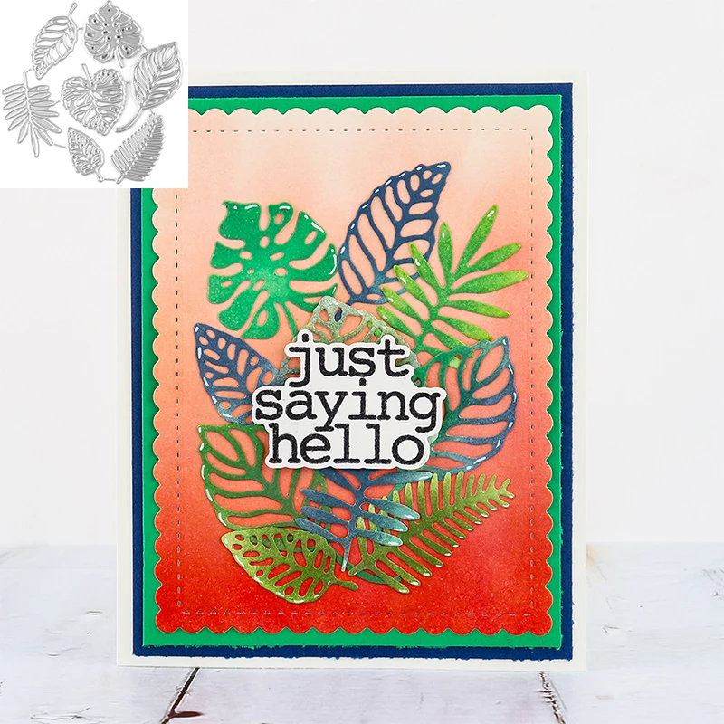 

Tropical Leaves Metal Cutting Dies Stencil Foliage Dies for DIY Paper Cardmaking Album Crafting Scrapbook Handmade Project