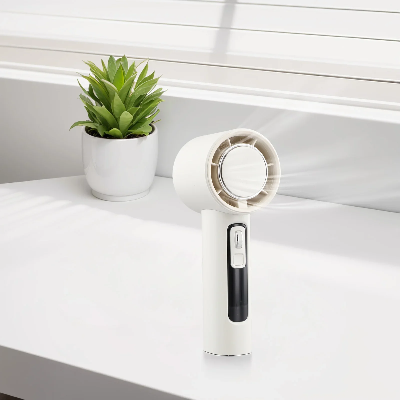 High-Speed Fan Handheld Fan For Park 3600mAh Battery Adjustable Wind Speed Compact And Portable Digital Display