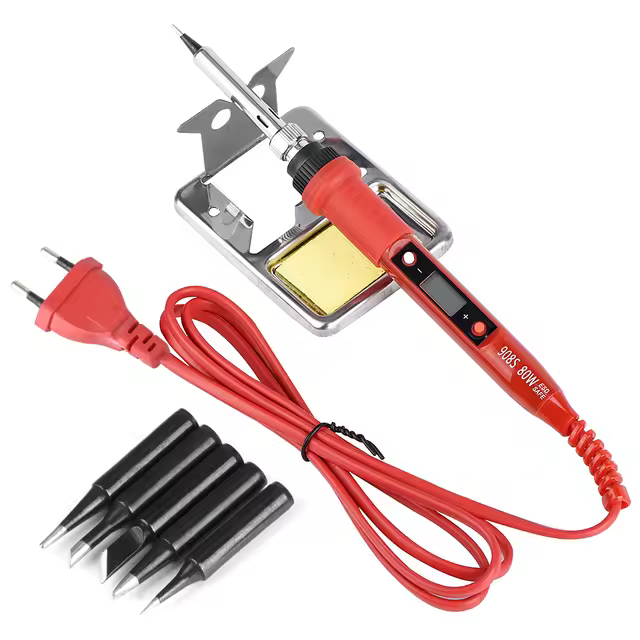 JCD Electric Soldering Iron 80W LCD Digital Display Adjustable temperature soldering iron tips 220V/110V Welding Solder Tool908S - Image 10