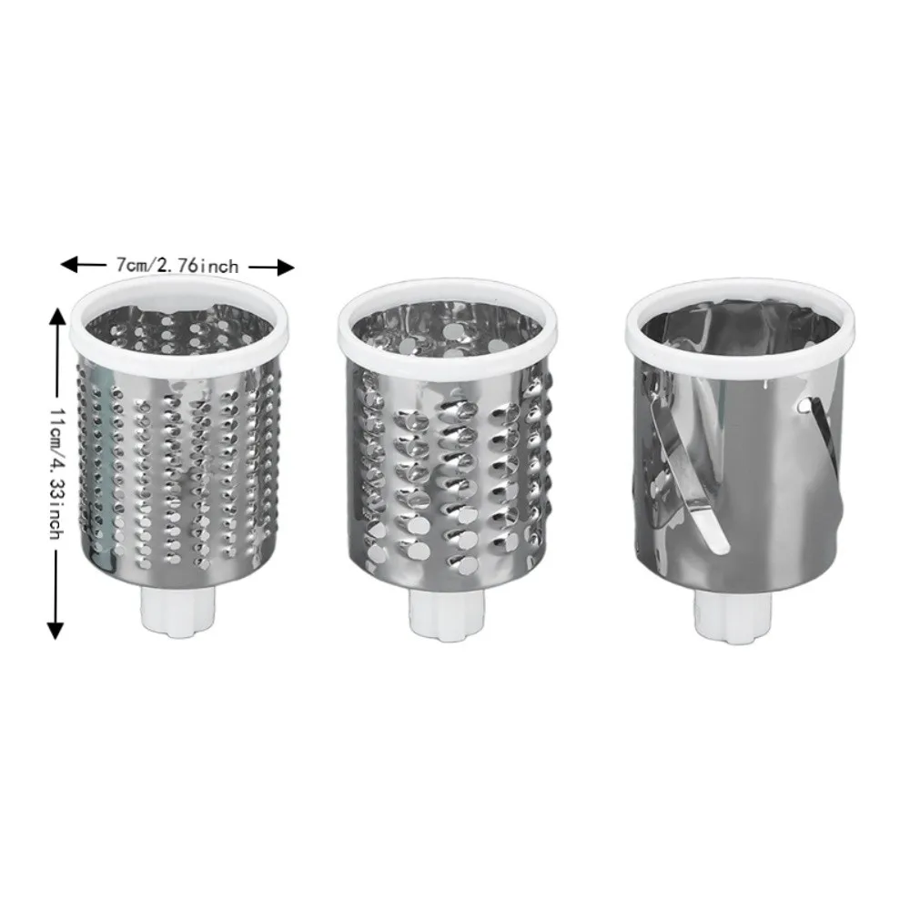 ABS Rubber 430 Stainless Steel Rotary Cheese Grater Blue Hand Crank Manual Vegetable Cutter Multi-Function Suction Base