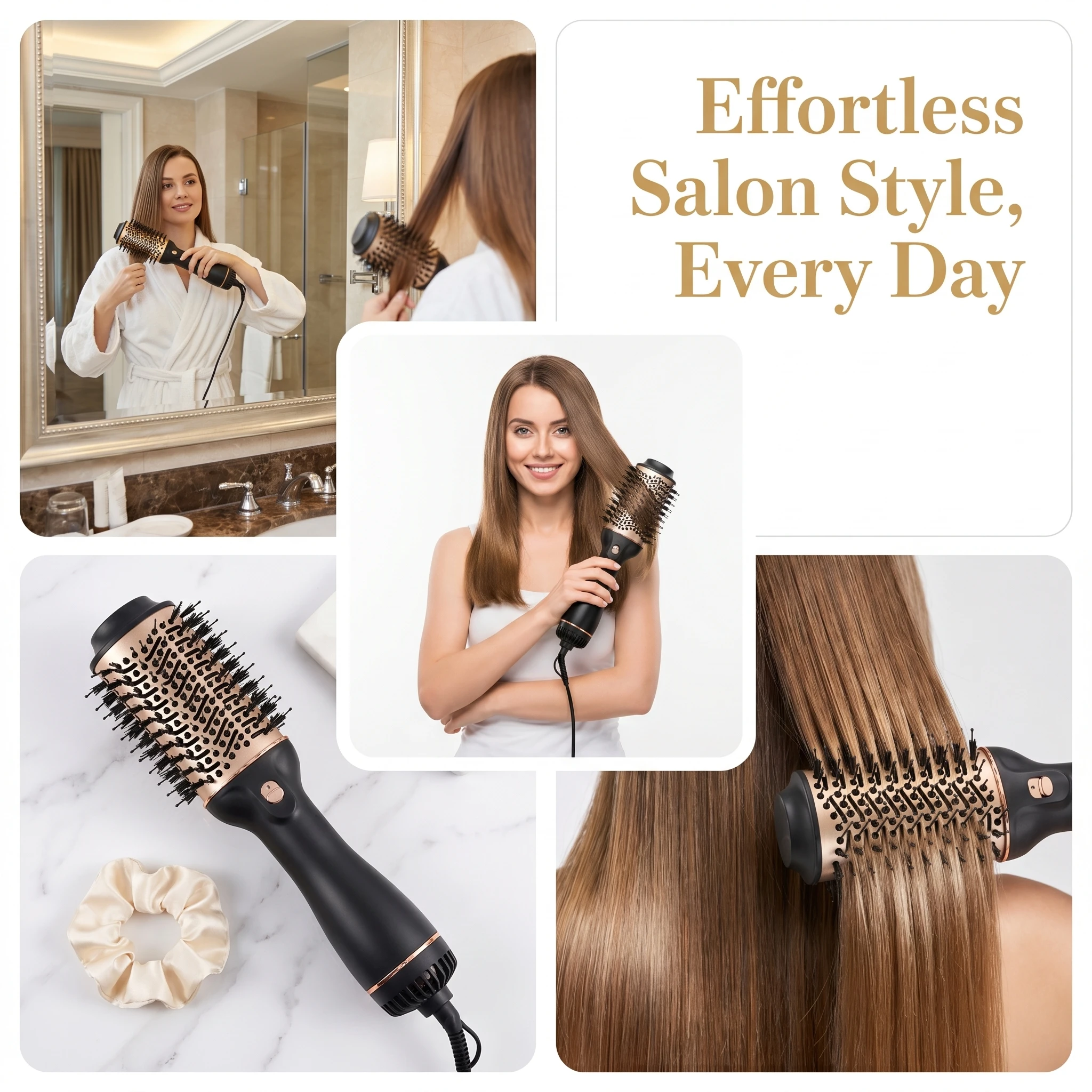 Hair Dryer Brush Blow Dryer Brush in One, 4 in 1 Hairdryer and StylerBlowout Brush and Styler Volumizer with Negative Ion
