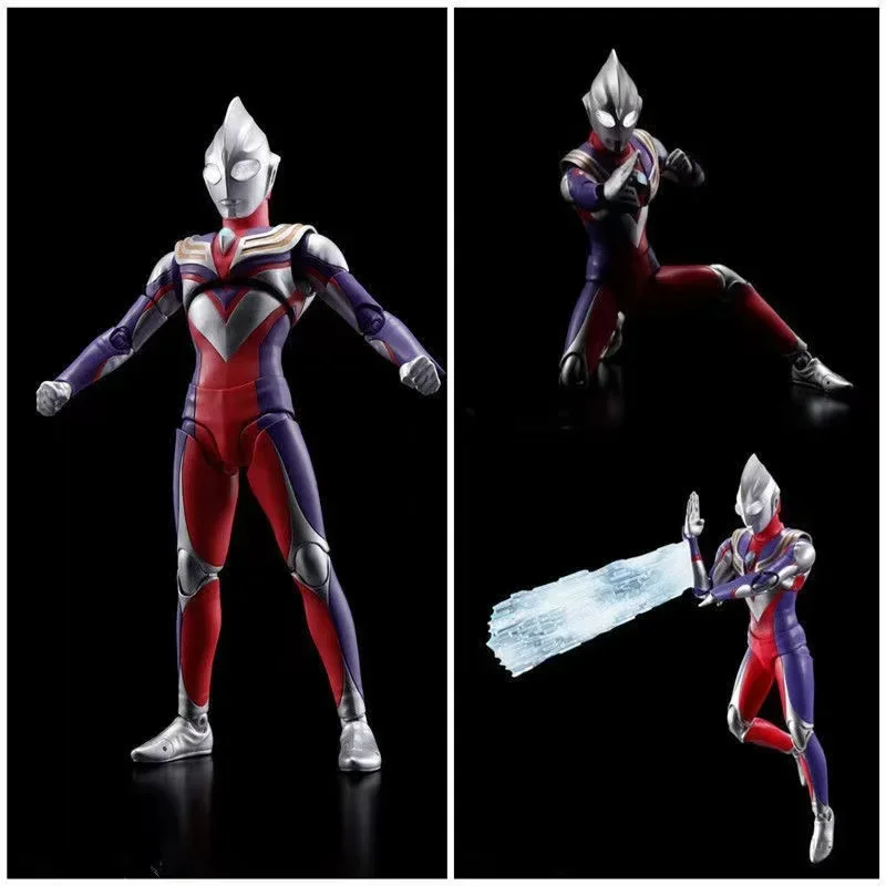 Bandai S.H. Figuarts True Bone Carving Method Ultraman 55th Anniversary Anime Figure Model Action Toys Gifts Delivery Bracket