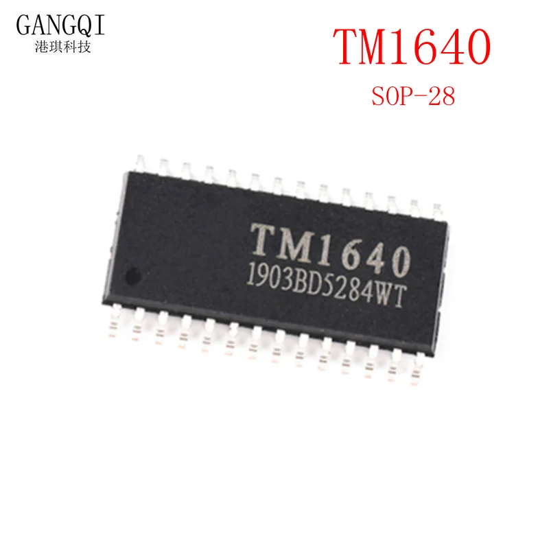5PCS/Lot TM1640 SOP-28 1640 digital display driver IC original In Stock