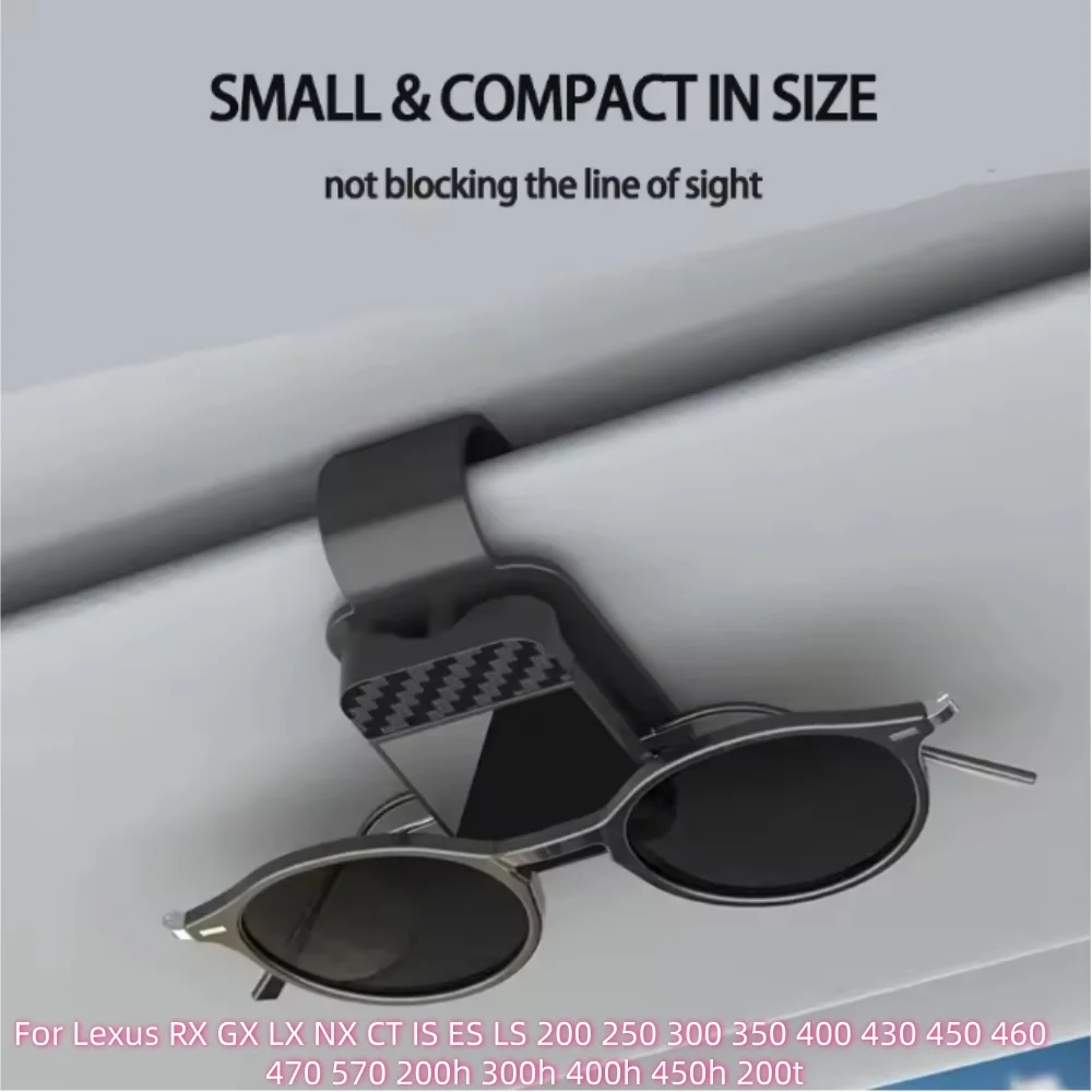 Car Sunglasses Holder Magnetic Leather Sun Visor Clip For Lexus RX GX LX NX CT IS ES LS 200 250 300 350 400 430 450 460 470 570