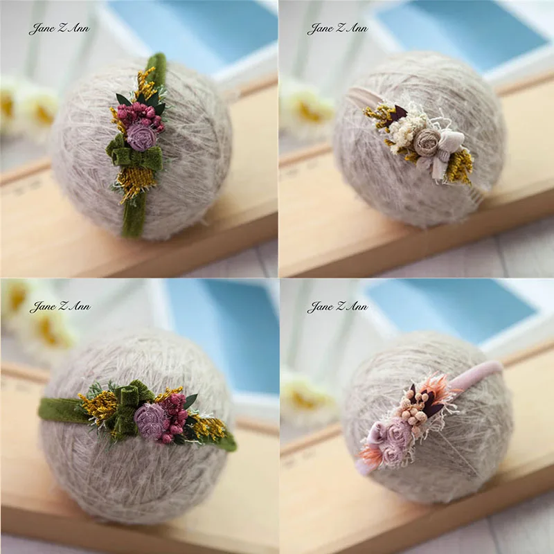 Newborn photography hair band headdress  head flower baby 0-3 year children photo studio  props flower may fall