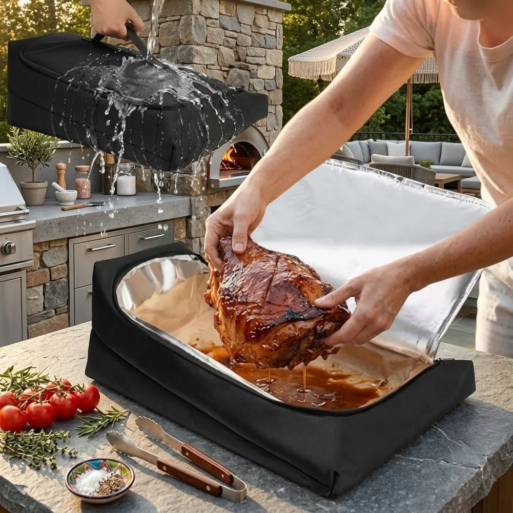 270° BBQ Meat Resting Blanket: Leak-resistant, Insulated For Grill Masters  BBQ Blanket Waterproof Insulated Resting Bag