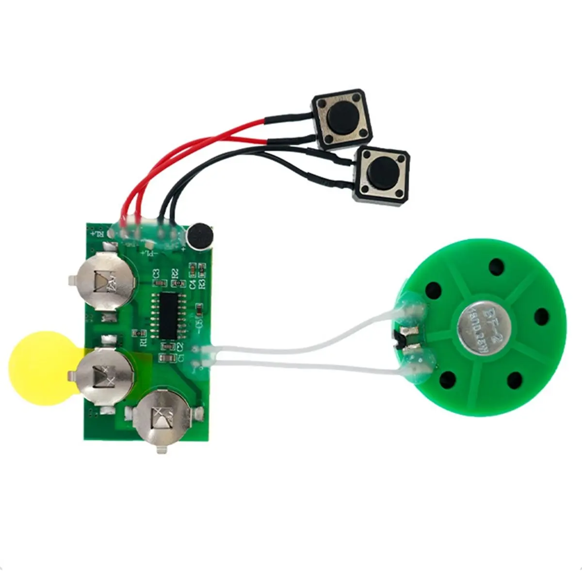 #67G DIY Greeting Card Voice Recording Module 120 Second Playback,Voice Sound Chip,(PC+Metal)