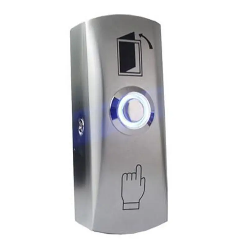 FC-[IANC-AB01] Zinc Alloy LED Backlight Door Exit Release Push Button GATE DOOR Exit Button For Access Control System