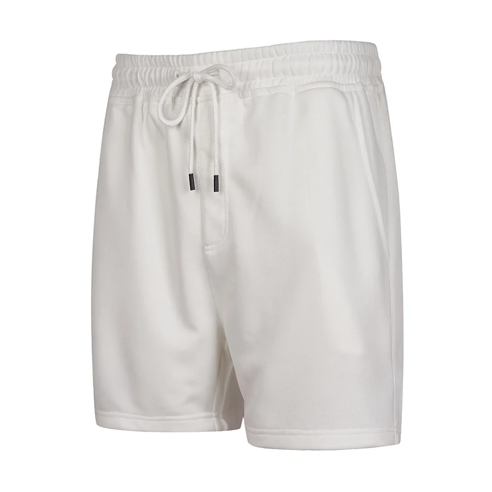 กางเกงขาสั้นลําลองผู้ชายเข่าความยาวกางเกงขาสั้นสายรัดหลวม Fit ฤดูร้อนสบายๆ 2025 Spliced Breathable กระเป๋า Patchwork