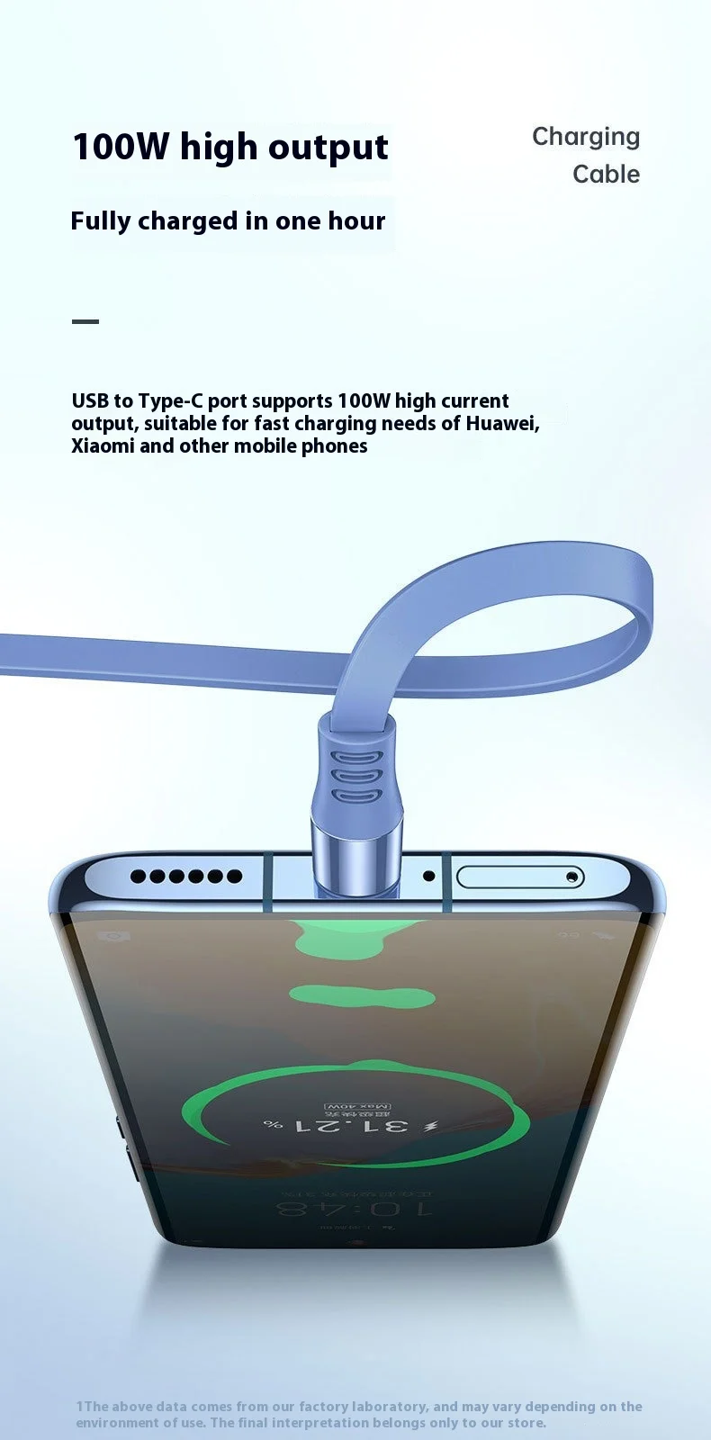 100w Data Cable 3 in1 Fast USB Cable Retractable  Portable Fast Travel Essential Micro USB Type C Charger Cable For Iphine/Samsu