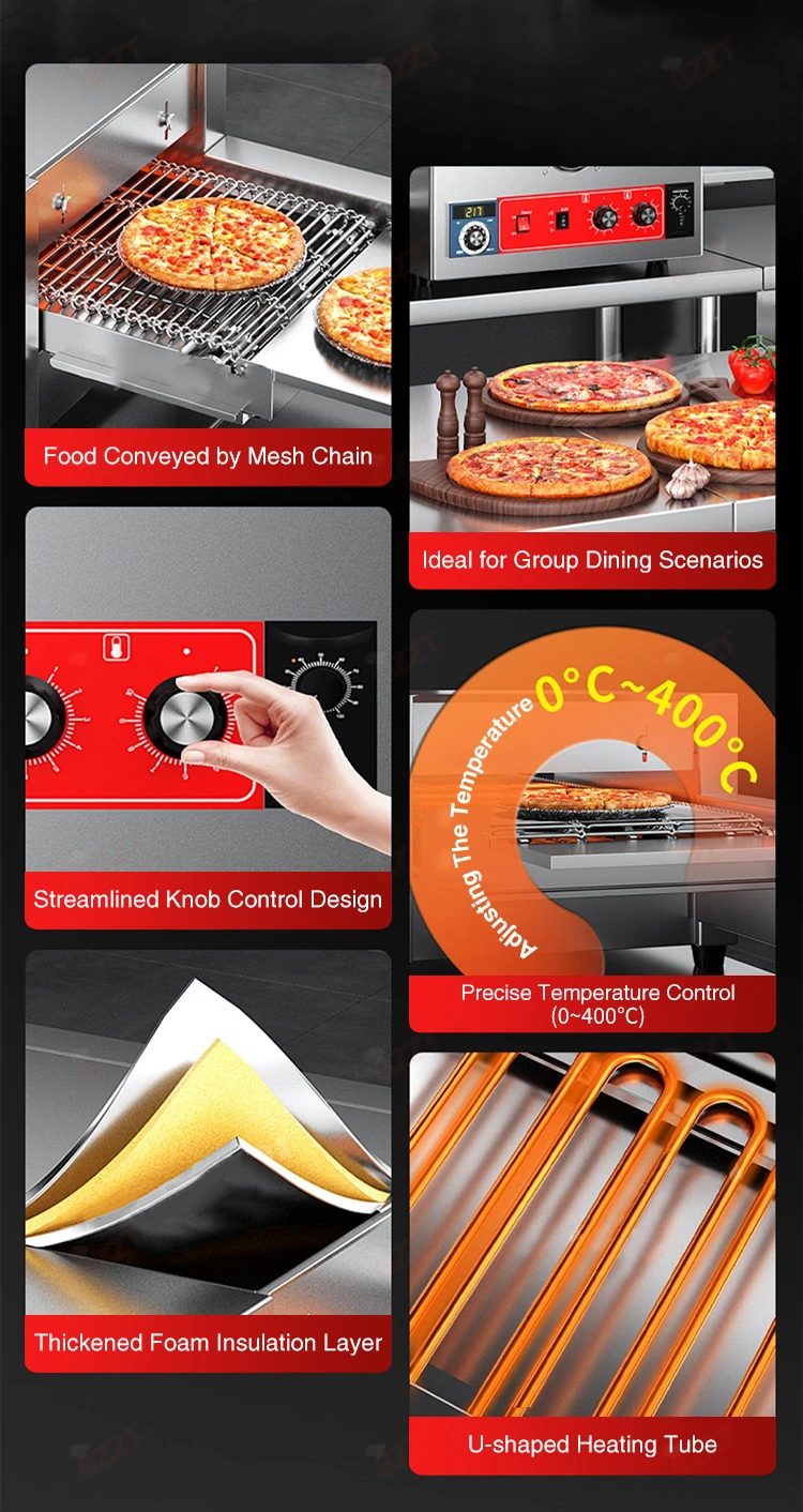32-Inch Electric Pizza Mat Furnace, Large, 304 Stainless Steel, Type,