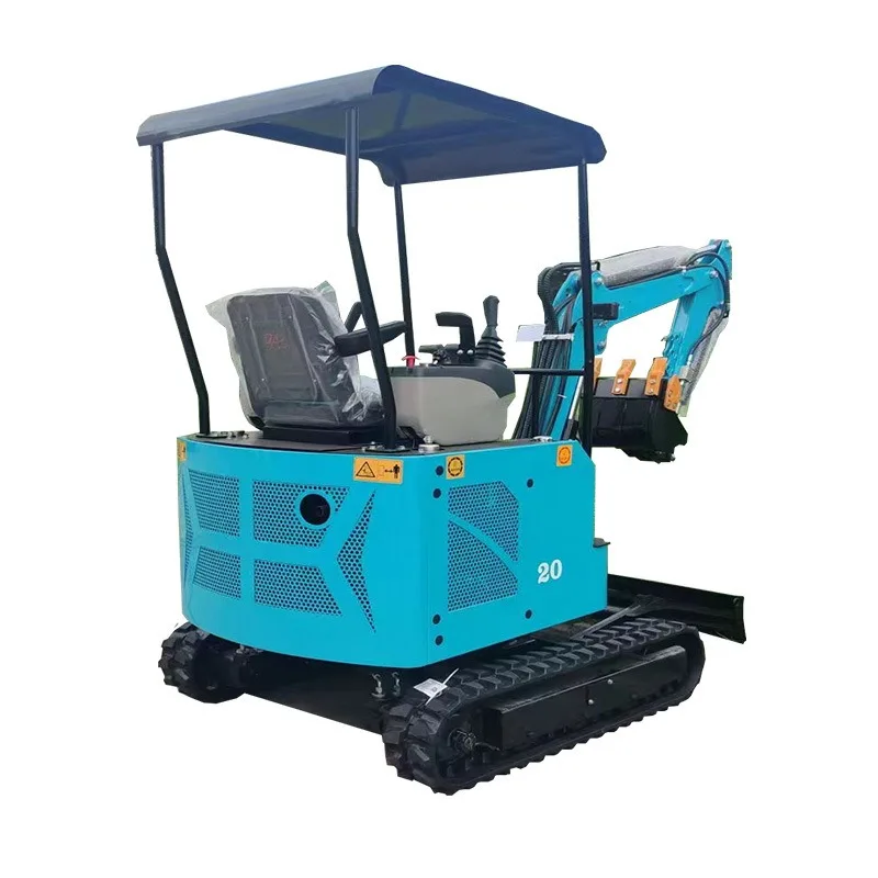 Excavation and tree planting chassis retractable multi-functional miniature excavator