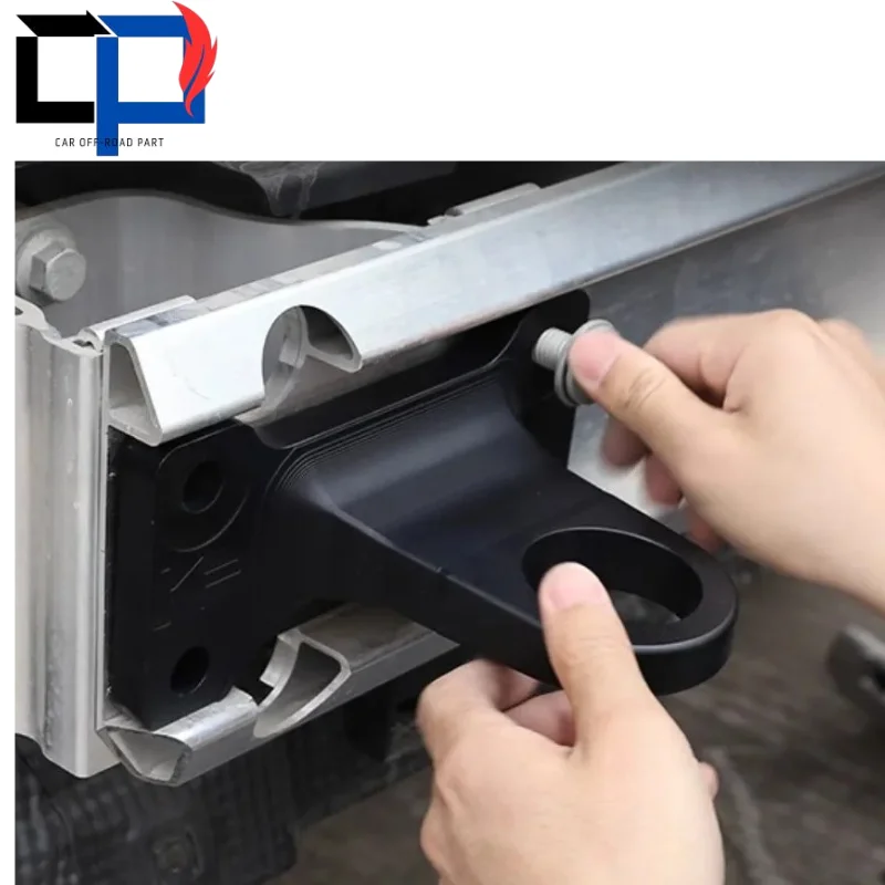 railer Hitch Tow Hook Compatible with Land Rover Defender 2020+, 90/110/130 Rear Bumper Towing Ring Metal Construction Accessory