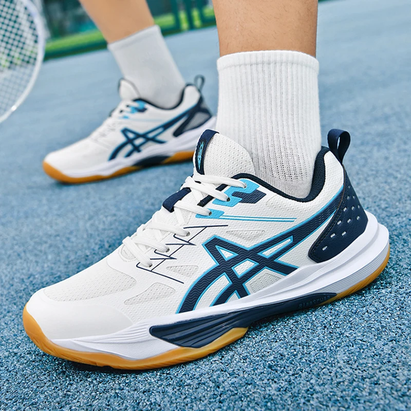 Chaussures de Tennis pour hommes, en maille respirante, chaussures de badminton professionnelles, légères, de volley-ball, baskets d'entraînement antidérapantes