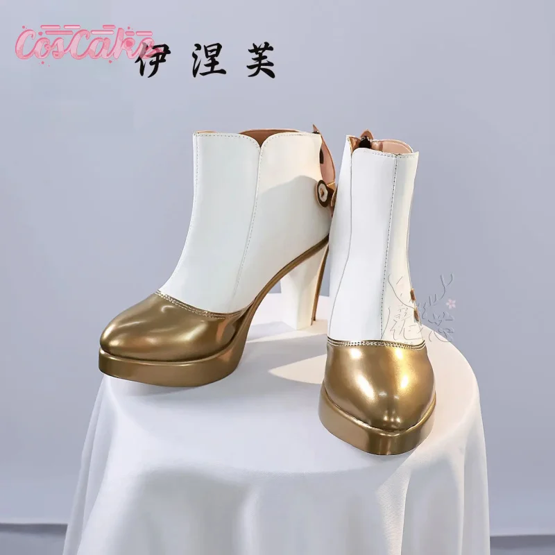 

Genshin Impact Ineffa Обувь для косплея Аниме Персонаж Опора Хэллоуин Карнавал Вечеринка