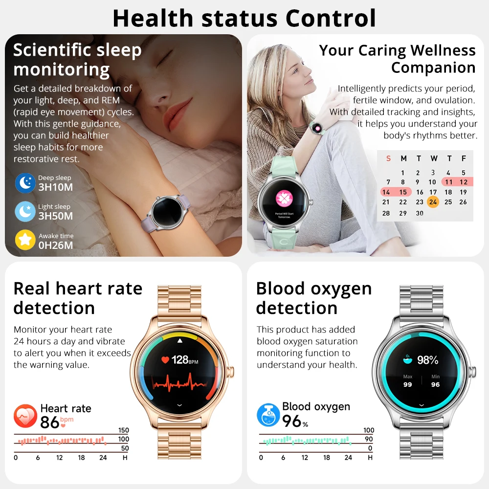 2025 COLMI L28 Air Smartwatch 7.9mm Ultra-thin Body, 1.32 inch AMOLED Display, Women's Health Management, Exquisite Smart Watch - Image 4