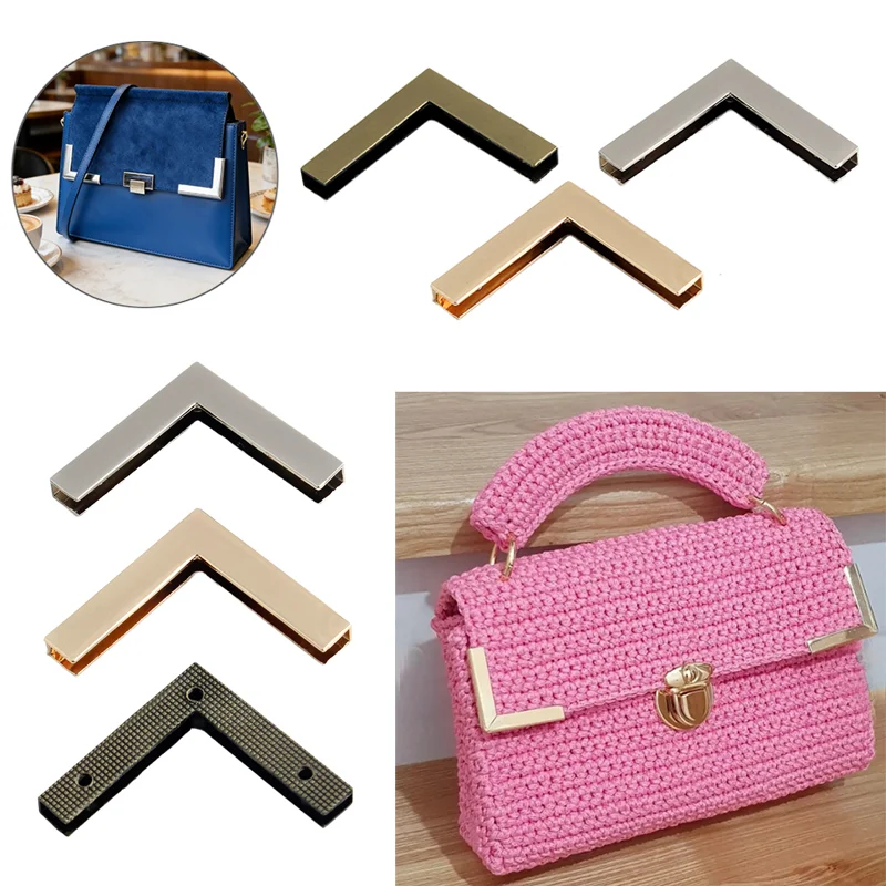 4/10/20PCS Leather Bag Metal Corner Protector Clips Suitable for Handbags Crossbody Bags and DIY Wallet Making