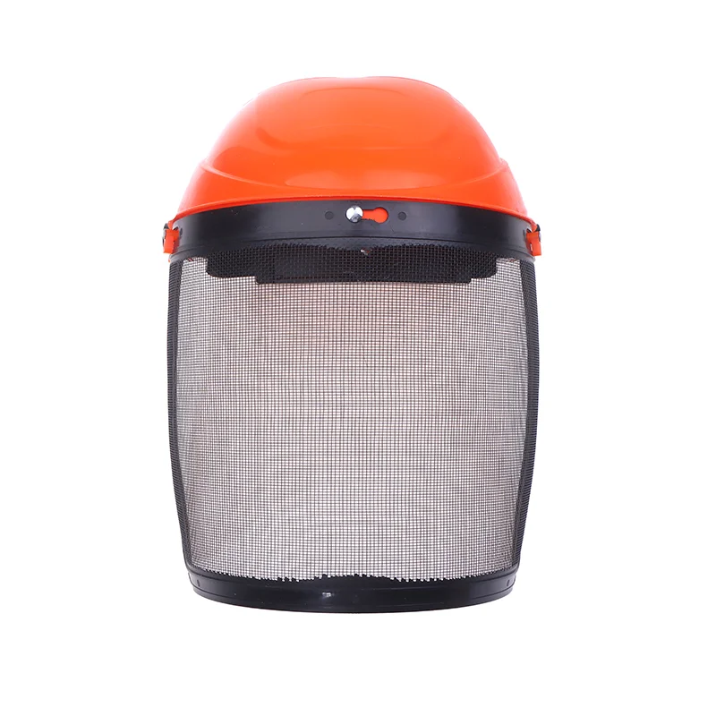 Durable Garden Grass Trimmer Safety Helmet Hat with Full Face Mesh Protective Mask for Logging Brush Cutter Forestry Protection