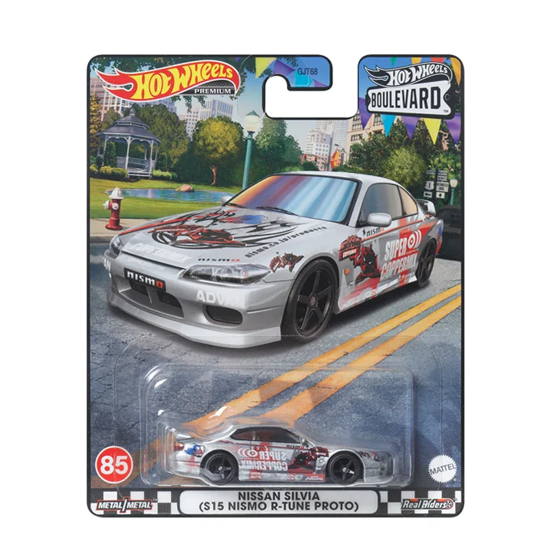 2023 Hot Wheels Premium Boulevard 17 Audi S4 Quattro Porsche 911 Turbo Nissan Silvia Dodge Hemi 1/64 Scale Diecast Car Toy GJT68