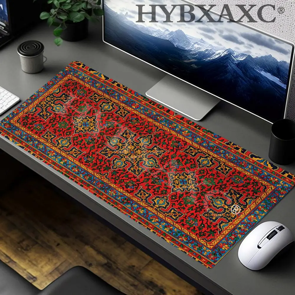 

HYBXAXC Gaming Large Mouse Pad Persian Rug Carpet Computer Offices Laptop Mat Game Mouse Mat Home Desk Mat XXL Mousepad