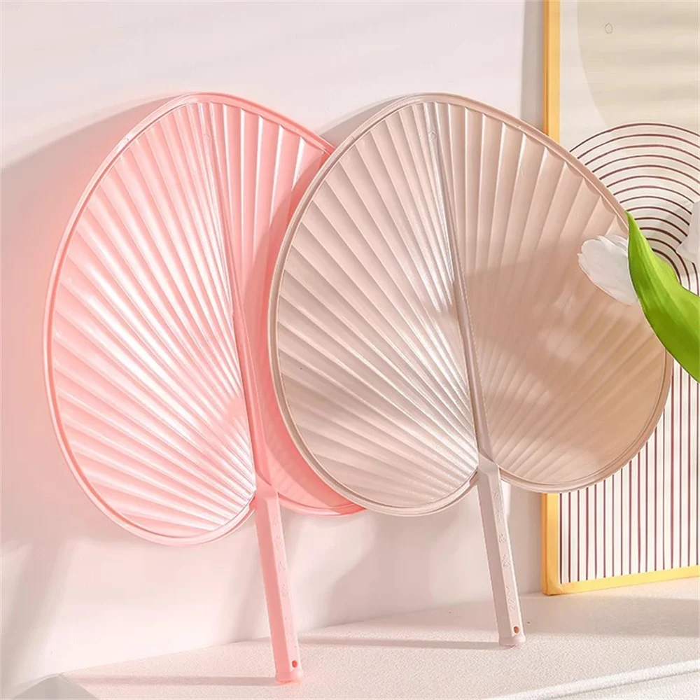 Artificial Woven Fan Palm Leaf Plastic Hand Fans Vintage Dried Fan For Wedding Party Summer Cooling Fan Home Decorations