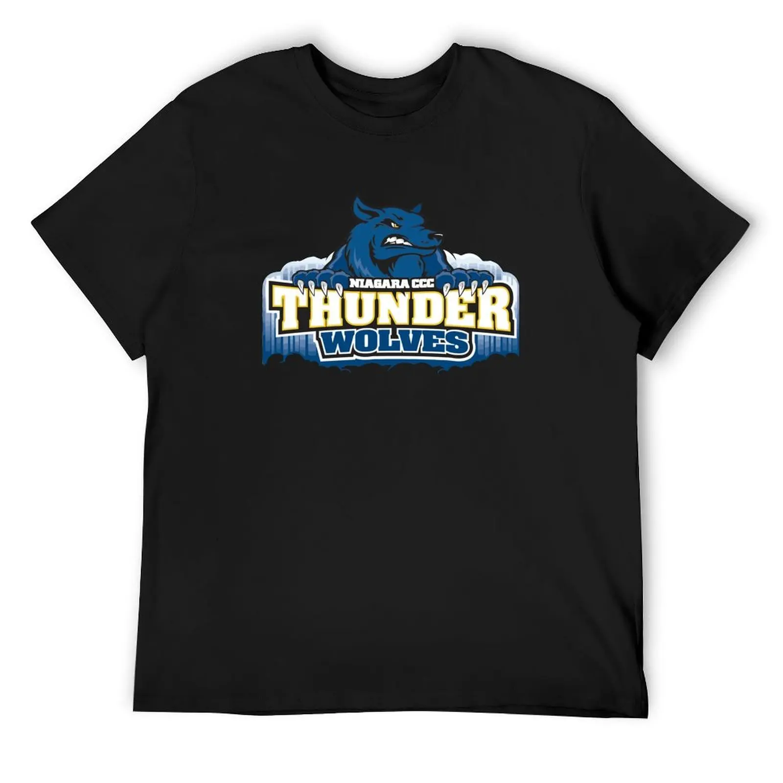 

Niagara (NCCC) Thunderwolves T-Shirt summer tops rapper graphic tees aesthetic clothes Men's t shirts