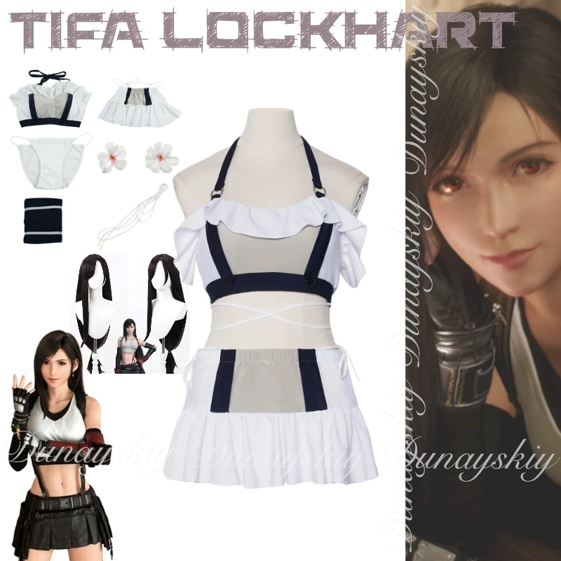 

Final Fantasy VII FF7 Rebirth Game Тифа Локхарт One Member Of The Shinra Corporation Avalanche Косплей Костюм Игра Полный комплект