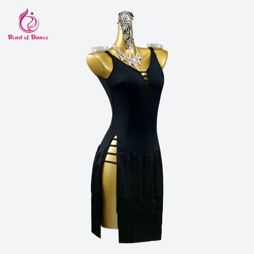 Latin Dance Dress Formal Prom Costume Womens Competition Party Samba Skirt Girls Standard Ballroom Parties Elegant Sport Clothes
