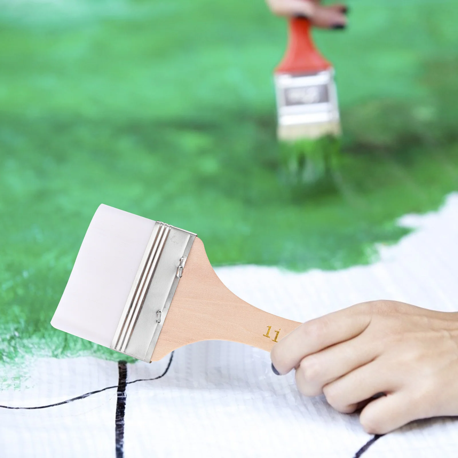 

12Pcs Oil Painting Brushes Nylon Head Watercolor Drawing Multi-Size Brush Set for Art Supplies DIY Craft School Painting