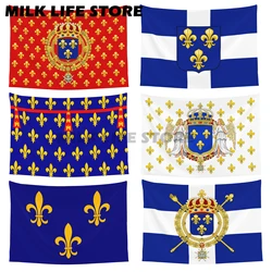 Royal Standard of Napoleon III France Flag Cords Second French Empire Small Flags Indoor and Outdoor Decoration for Women Men