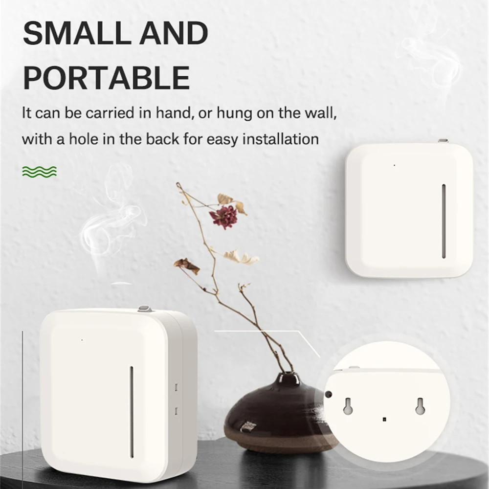 バッテリー付き電動アロマディフューザー,家庭用芳香剤,Bluetooth付き芳香剤,オフィスルーム用芳香剤,300m