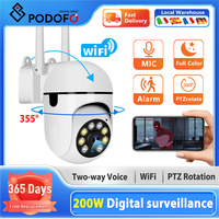 Podofo Wireless Wifi IP Audio Camera H.264 Colorful Night Vision For Store/Office/Pet Two-way Audio Network Camera