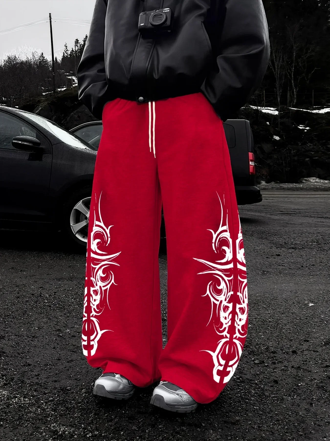 Gothic Sports Jogging Pants Straight Leg Casual Autumn Street Fashion for Men Women Kids 2026 Hot Selling New