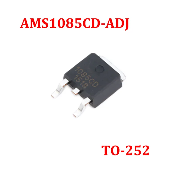 10 قطعة 100 قطعة SMD AMS1085CD-ADJ TO-252 الطاقة تنحى IC الخطي منظم LDO رقاقة