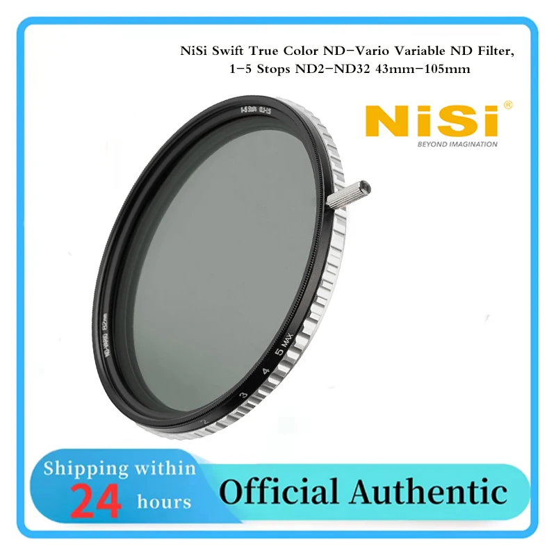 Premium NiSi Swift 43‑105mm ND‑Vario Filter ND2‑ND32 True‑Color Waterproof Optical Glass For Camera Lens