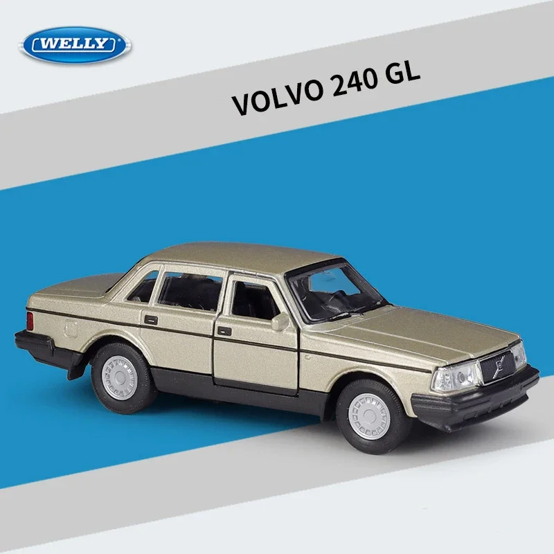 โมเดลรถยนต์อัลลอยด์จำลอง Volvo 240 GL 1:36ได้ดีเหมาะสำหรับของเล่นเด็กและคอลเลกชัน