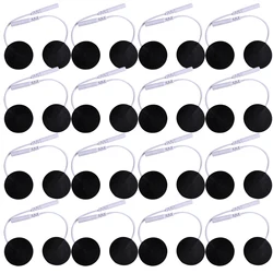 50/100pcs 32mm  Round blackNon-woven Electrode Pads for Electric Tens Acupuncture Massager Reusable Massage Sticker Health